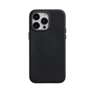 The Personal Print Phone Cases Black / iPhone 15 Pro Max Full Wrap Case Genuine Nappa Leather Magsafe iPhone Case
