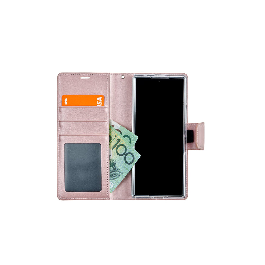 Fone King Pink / Samsung Flip 6 HAN PREMIUM DIARY CASE FOR SAMSUNG FOLD & FLIP