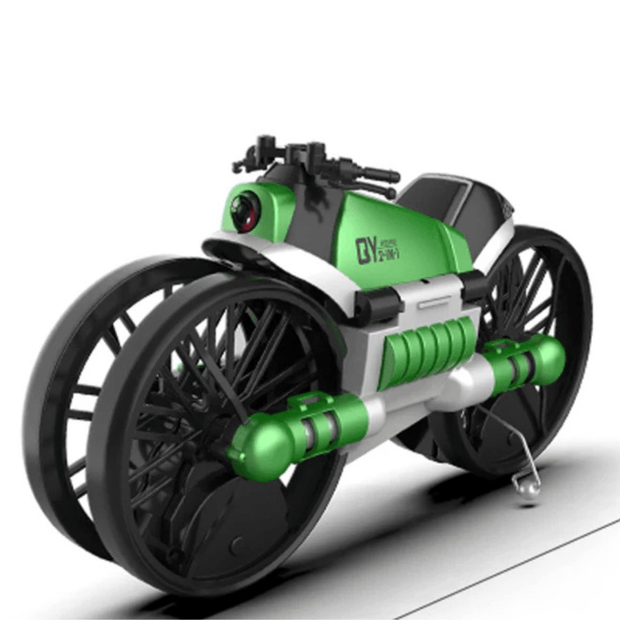 Raw TechLabs Gadgets Green HAWKEYE Quadcopter Motorcycle Drone