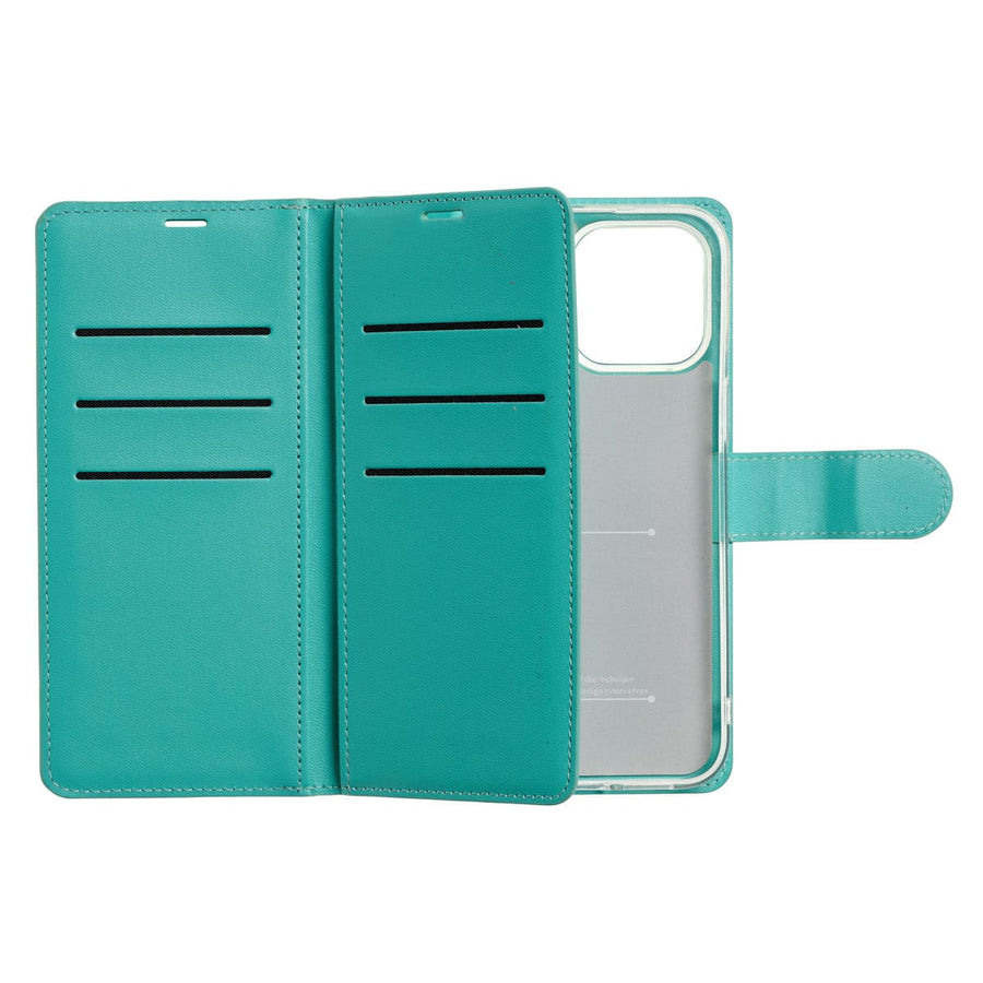 Diamond & Anchor Phone Cases Monsoon Wallet Plus iPhone Case#colour_Max Teal