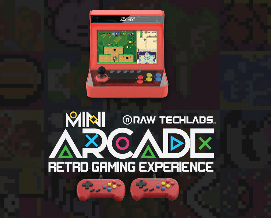 Raw Tech Labs Gadgets RAW TECHLABS Mini Arcade Retro Gaming Experience