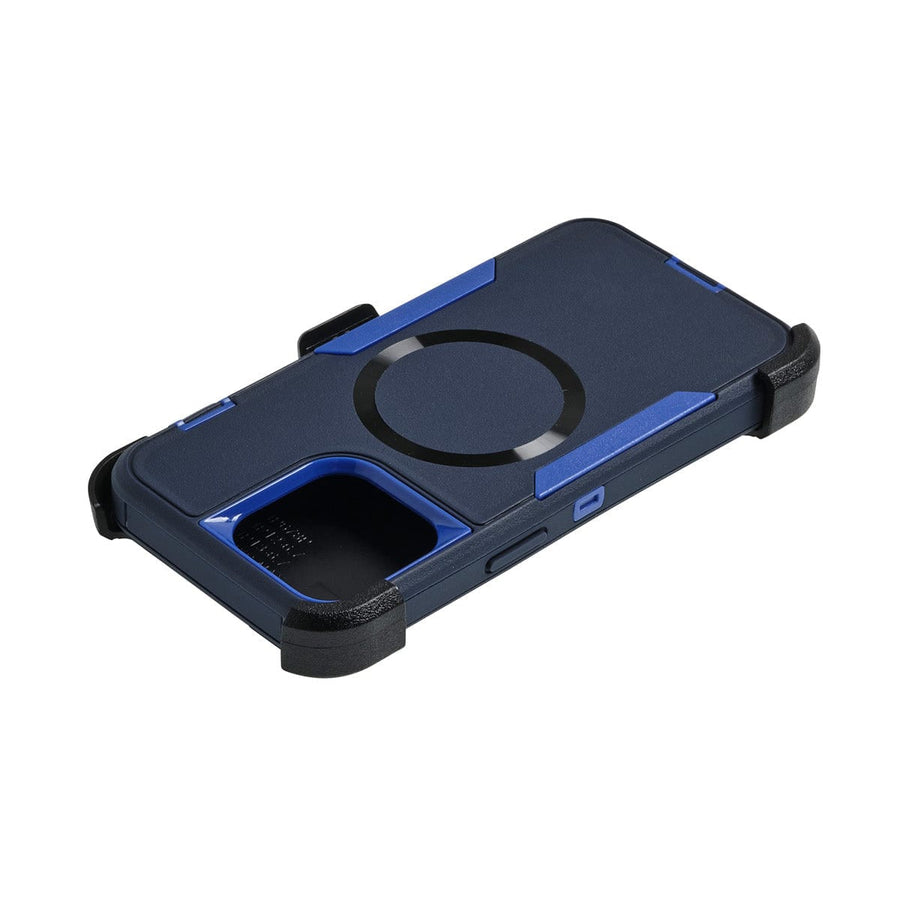 Super Shield Phone Cases Rugged Series Magsafe iPhone Case#colour_Royal Blue on Dark Blue