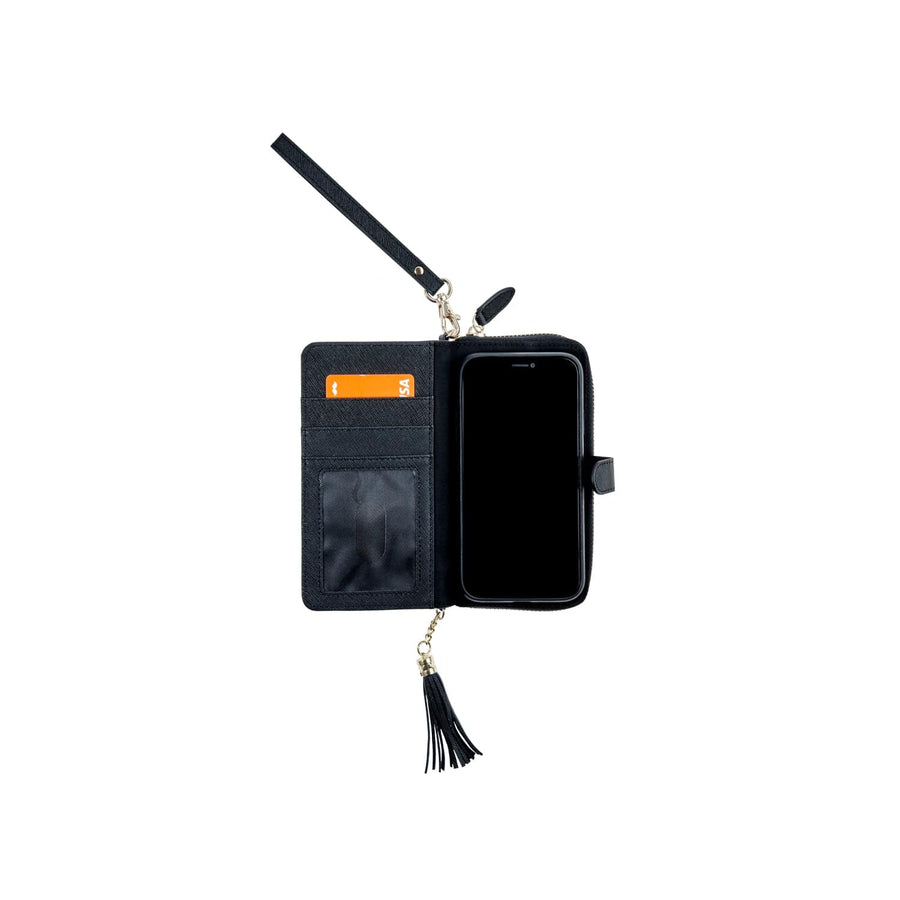 Fone King SAFINO PURSE WALLET IPHONE XR/XS BLACK