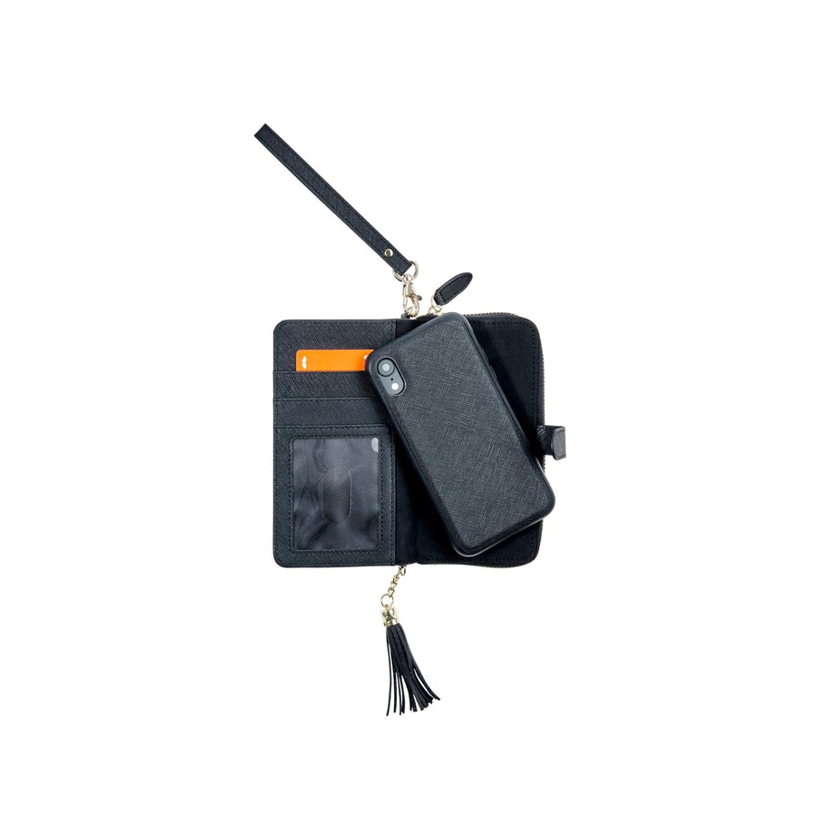 Fone King SAFINO PURSE WALLET IPHONE XR/XS BLACK