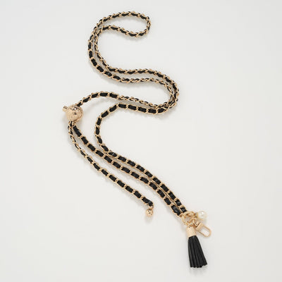 Amy Taylor X Hitched Crossbody & Hand Straps Black / Gold Adjustable Length The Artemis