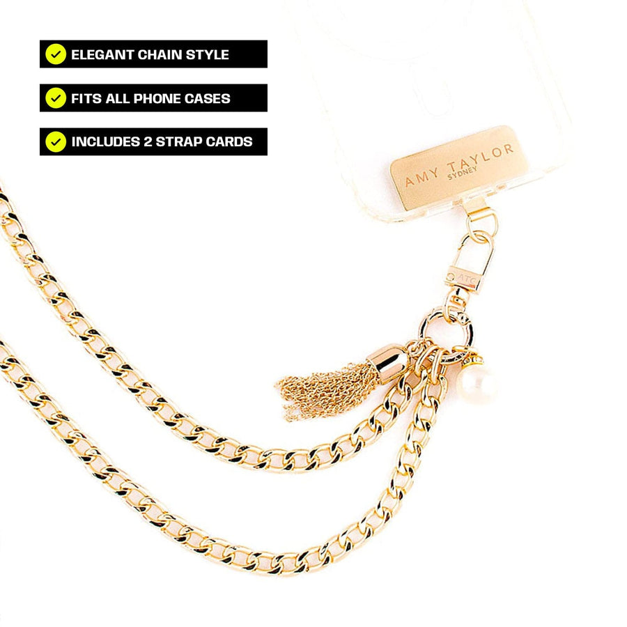 Amy Taylor X Hitched Crossbody Straps Gold The Athena
