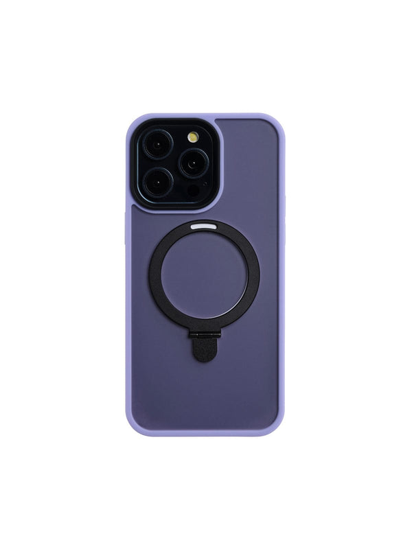 Super Shield Phone Cases 2 in 1 Hybrid Magsafe Metal Ring iPhone Case#colour_lilac