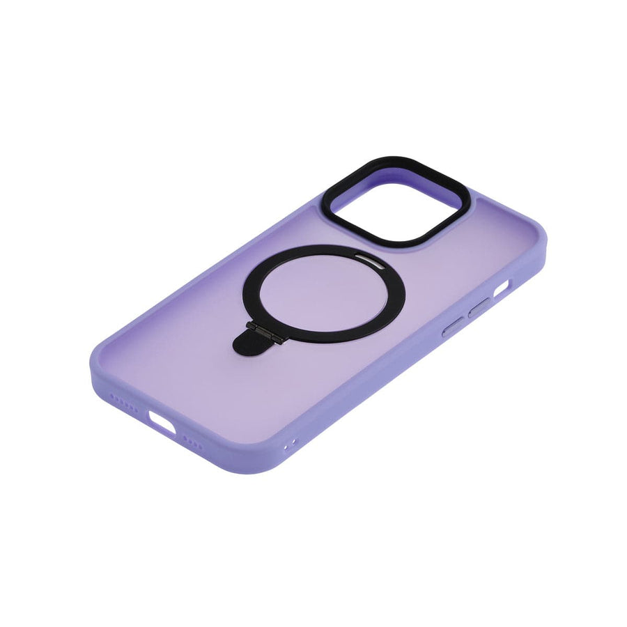 Super Shield Phone Cases 2 in 1 Hybrid Magsafe Metal Ring iPhone Case#colour_lilac