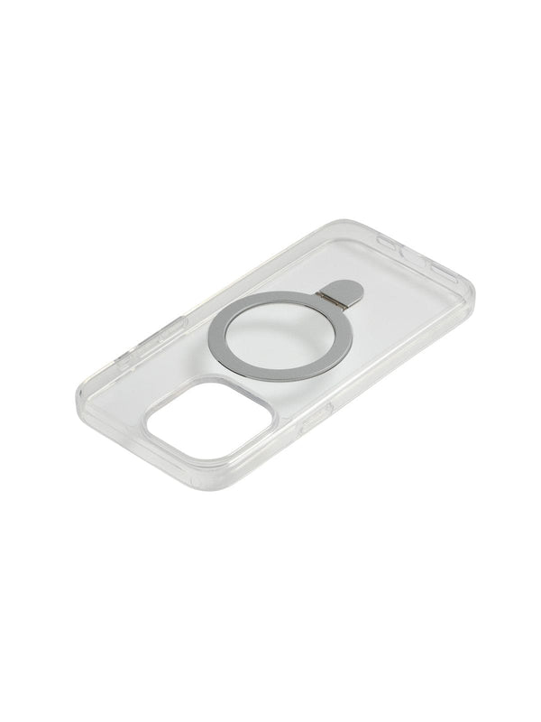 Super Shield Phone Cases 2 in 1 Hybrid Magsafe Metal Ring iPhone Case#colour_clear