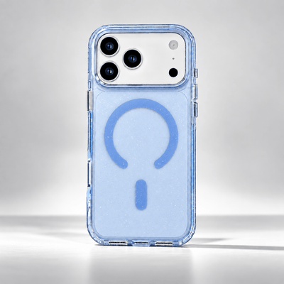 Super Shield Phone Cases Clear Light Blue / iPhone 18 Pro 2 in 1 Protective Glitter Case for iPhone 18 Pro & Pro Max