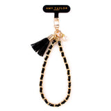 Fone King x Amy Taylor Crossbody & Hand Straps Black AMY TAYLOR Leather & Chain Hand Strap