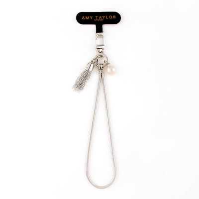 Amy Taylor X Hitched Hand Straps Silver The Venus Hand Strap