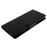 Fone King Phone Cases CANVAS DIARY CASE SAMSUNG NOTE 10 BLACK