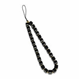 The Personal Print phone charm Black Crystal Phone Charm