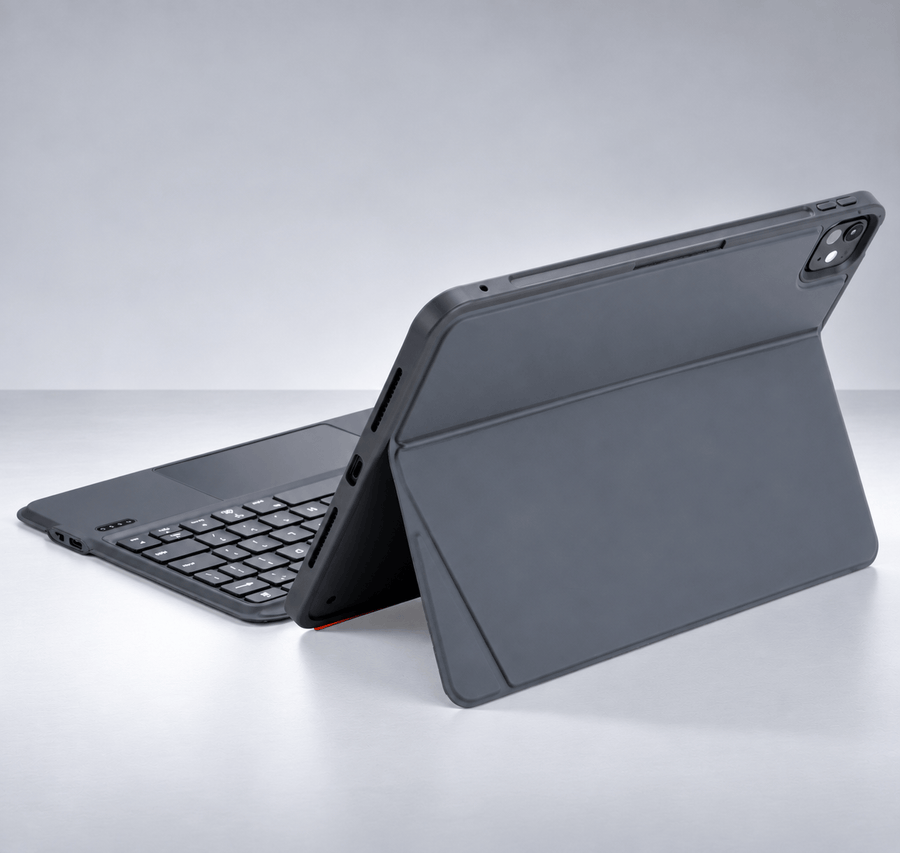 Fone King Detachable Bluetooth Keyboard Case with Touchpad for iPad A16