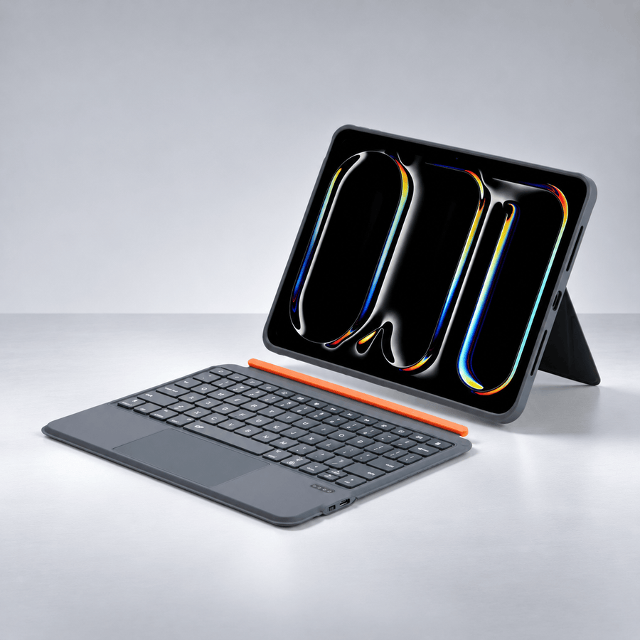 Fone King Detachable Bluetooth Keyboard Case with Touchpad for iPad A16