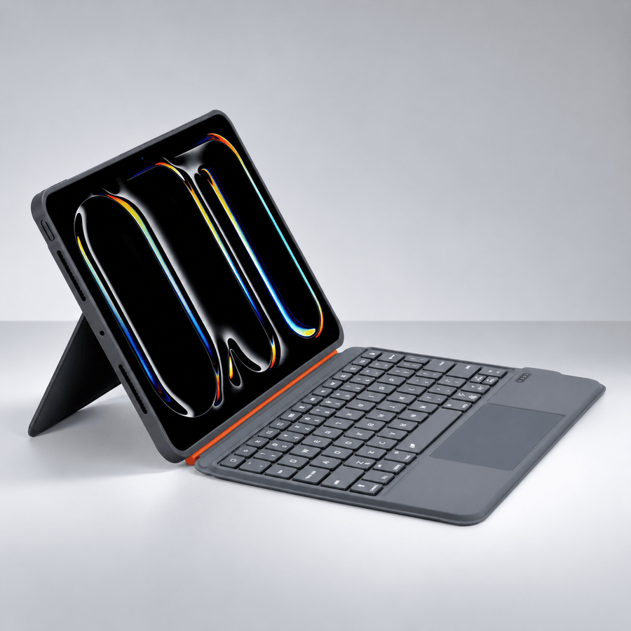 Fone King Detachable Bluetooth Keyboard Case with Touchpad for iPad A16