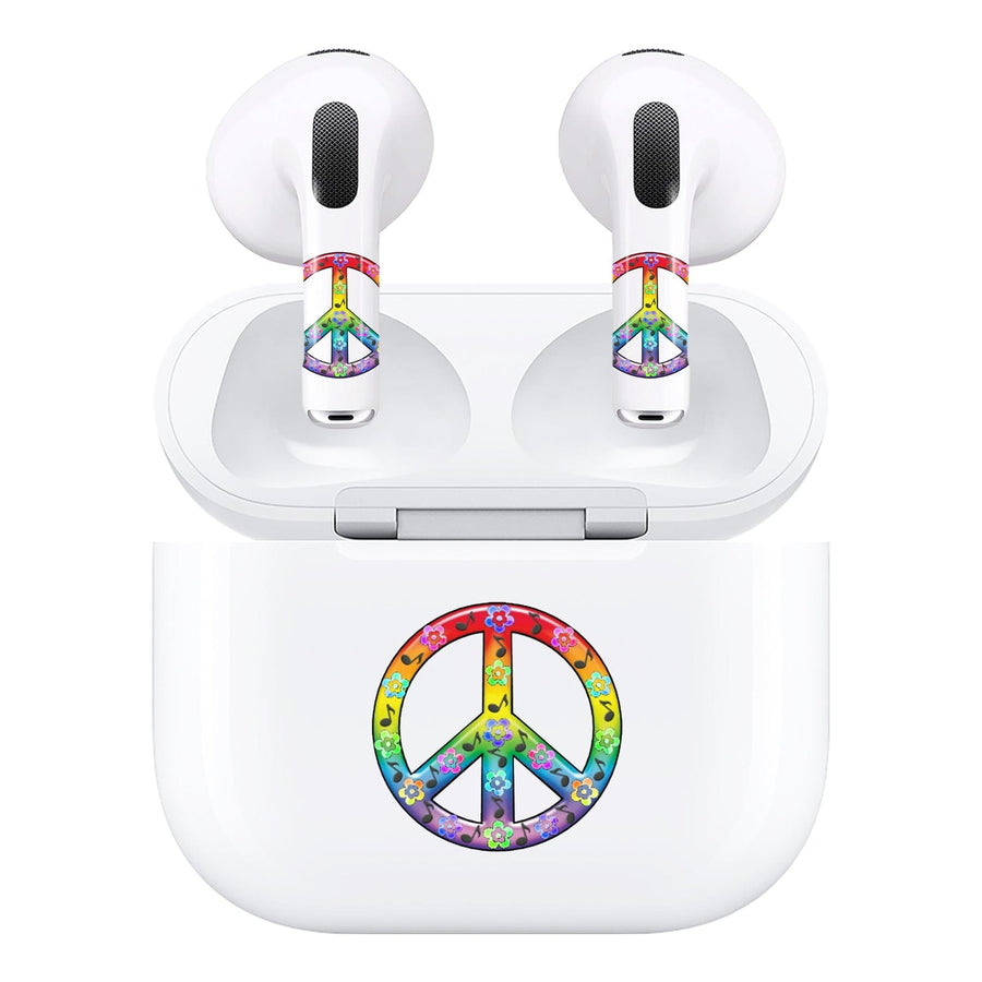 Diamond & Anchor Audio Accessories AirPods 3rd Gen / Rainbow Peace Sign Diamond & Anchor EarPod Tattoos - AirPods 3rd Gen