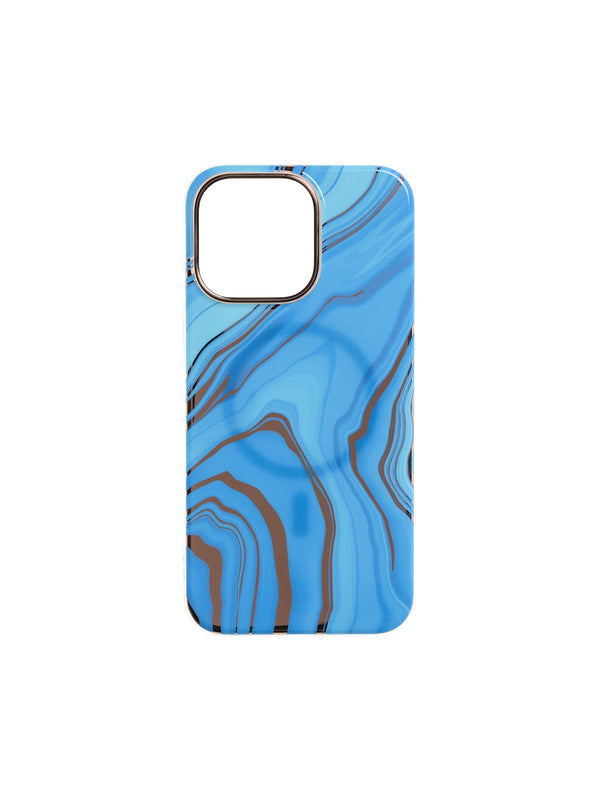 Super Shield Phone Cases Fashion Series Marble Magsafe iPhone Case#colour_Blue