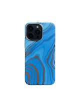 Super Shield Phone Cases Fashion Series Marble Magsafe iPhone Case#colour_Blue