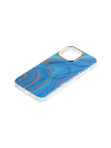 Super Shield Phone Cases Fashion Series Marble Magsafe iPhone Case#colour_Blue