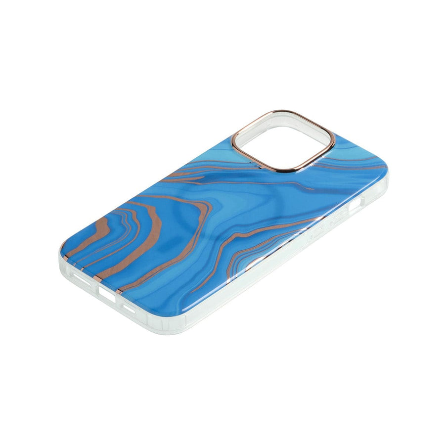 Super Shield Phone Cases Fashion Series Marble Magsafe iPhone Case#colour_Blue