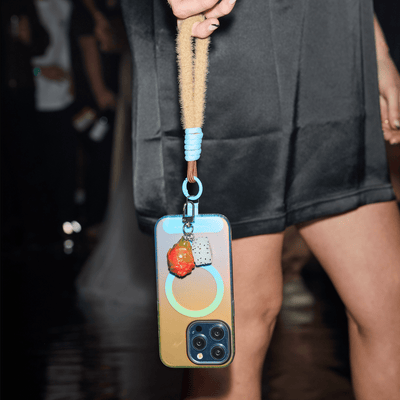 FK x AFW Brown Felicity Fluffy Hand Strap