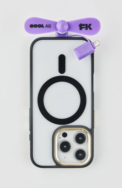 Fone King Black FK Portable Phone Fan