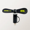 Fone King Black FK Portable Phone Fan