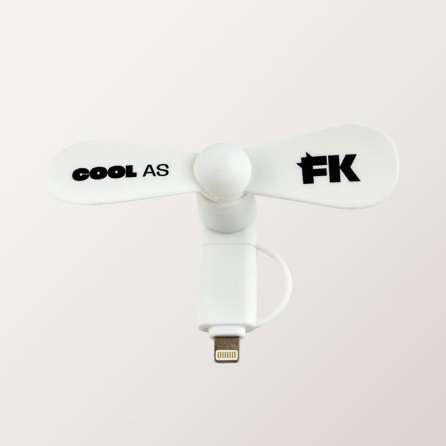 Fone King White FK Portable Phone Fan