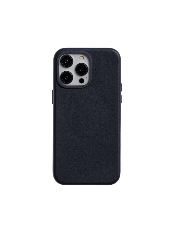 The Personal Print Phone Cases Navy / iPhone 15 Pro Max Full Wrap Case Genuine Nappa Leather Magsafe iPhone Case