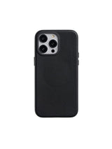 The Personal Print Black / iPhone 16 Full Wrap Genuine Nappa Leather Magsafe iPhone Case