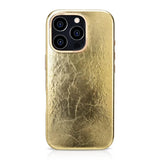 The Personal Print Metallic Gold / iPhone 16 Pro Max Full Wrap Genuine Nappa Leather Magsafe iPhone Case