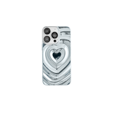 Super Shield Phone Case Silver / iPhone 16 Pro Max Heart Wave iPhone Case