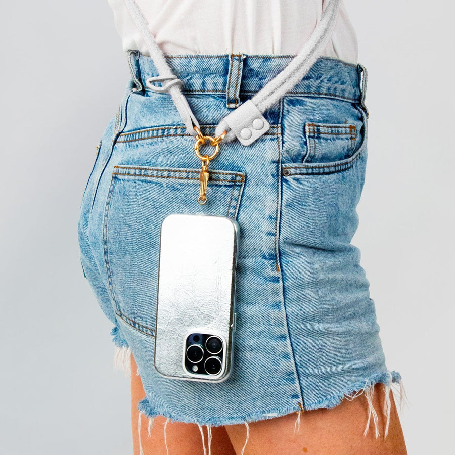 Hitched Phone Accessories Cream Hitched Felicity Crossbody Phone Strap