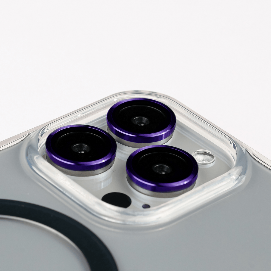 Foney Couture Lens Protector iPhone 14 Pro & 14 Pro Max / Purple Aluminium Jewellery Lens Protector for iPhone 14 Series