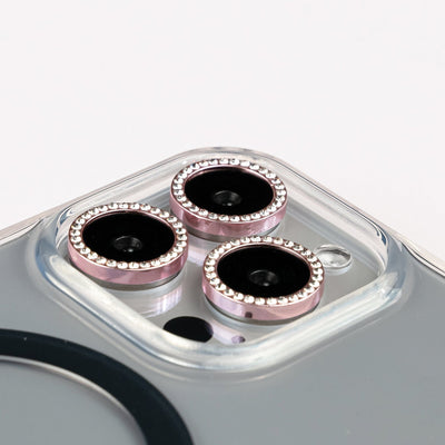 Fone King x Amy Taylor Lens Protector iPhone 13 & 13 Mini / Rose Gold Diamond Jewellery Lens Protector