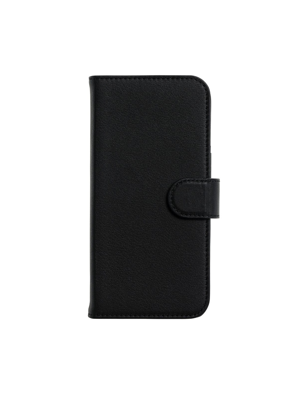 The Personal Print Phone Cases Magnetic Wallet Magsafe Genuine Nappa iPhone Case#colour_Black