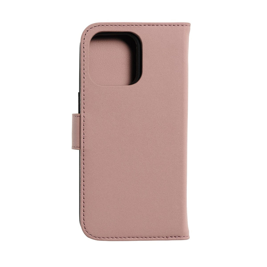 The Personal Print Phone Cases Magnetic Wallet Magsafe Genuine Nappa iPhone Case#colour_Blush Nude