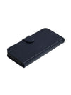 The Personal Print Phone Cases Magnetic Wallet Magsafe Genuine Nappa iPhone Case#colour_Navy