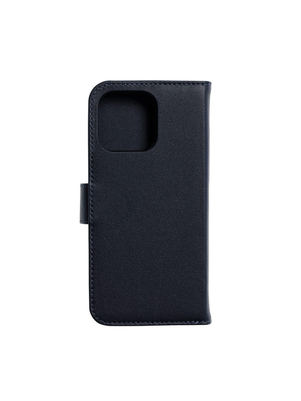 The Personal Print Phone Cases Magnetic Wallet Magsafe Genuine Nappa iPhone Case#colour_Navy