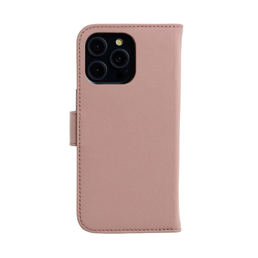 The Personal Print Phone Cases Magnetic Wallet Magsafe Genuine Nappa iPhone Case#colour_Blush Nude