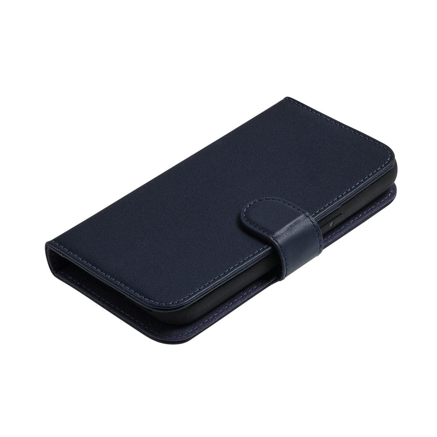 The Personal Print Phone Cases Magnetic Wallet Magsafe Genuine Nappa iPhone Case#colour_Navy