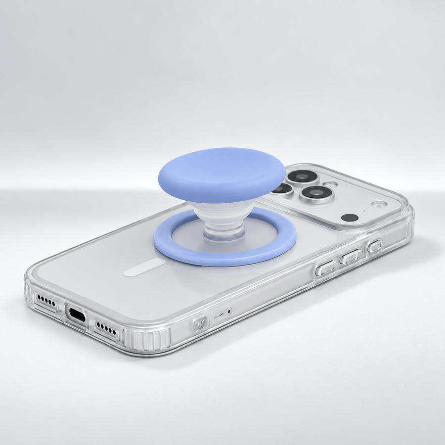 MOUNT IT Finger Grip Light Blue MagSafe Grip