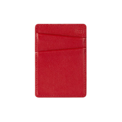 The Personal Print Wallet Red MagSafe Slim Card pocket sleeve