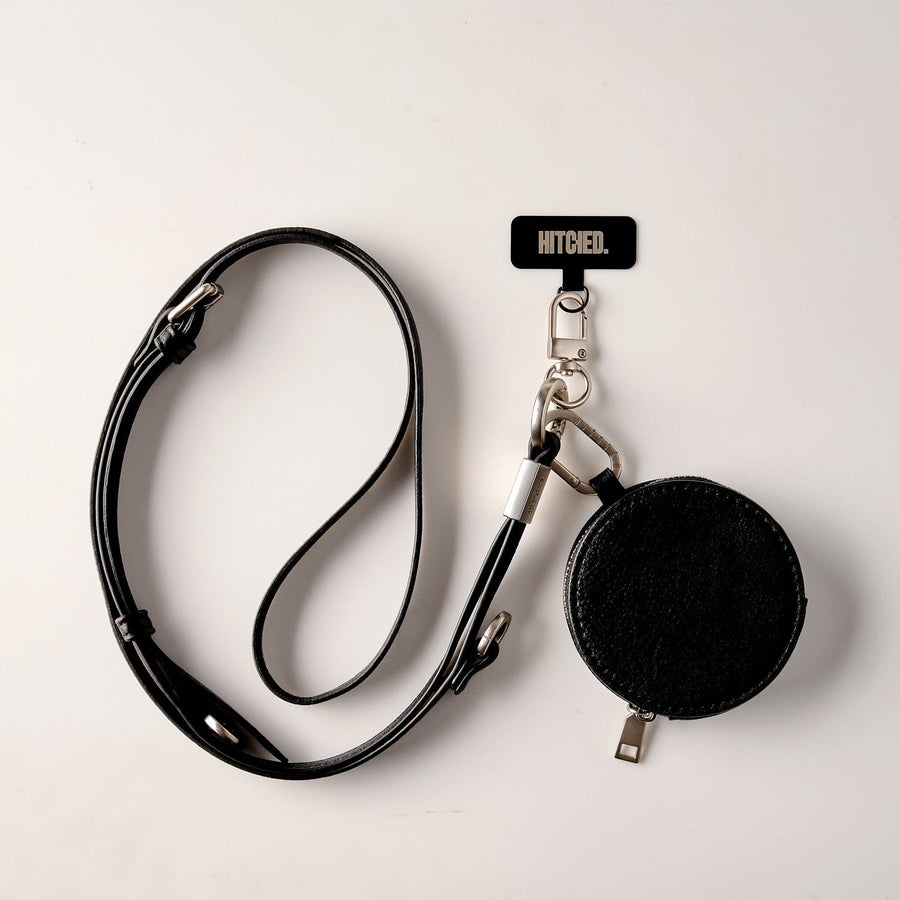 Hitched Crossbody Straps Black / Silver Monroe