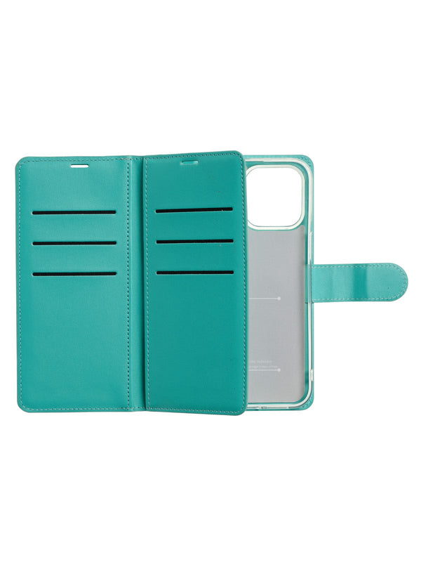 Diamond & Anchor Phone Cases Monsoon Wallet Plus iPhone Case#colour_Max Teal