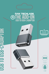 Raw Tech Labs Gadgets RAW TECHLABS USB to USB-C Adaptor