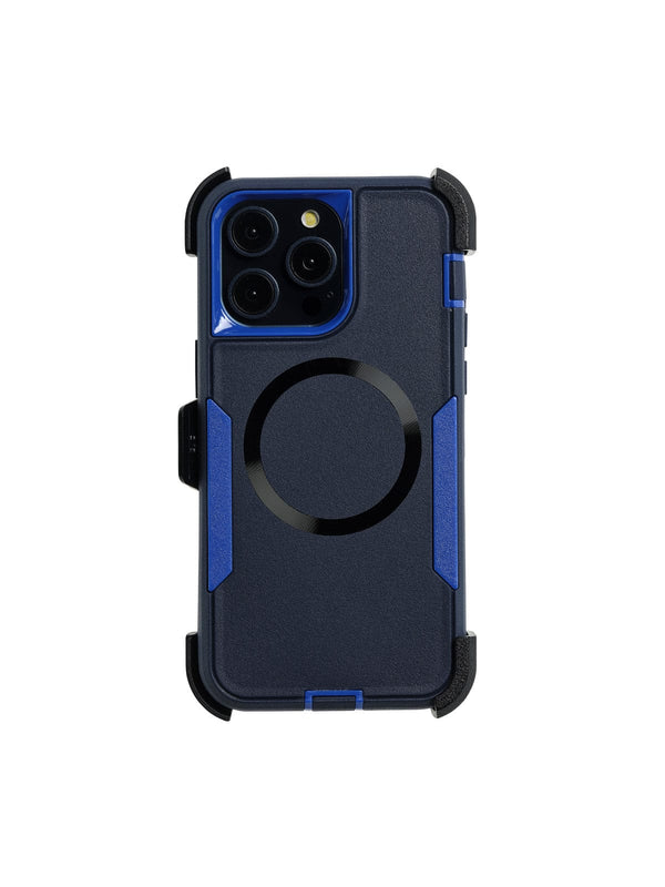 Super Shield Phone Cases Rugged Series Magsafe iPhone Case#colour_Royal Blue on Dark Blue