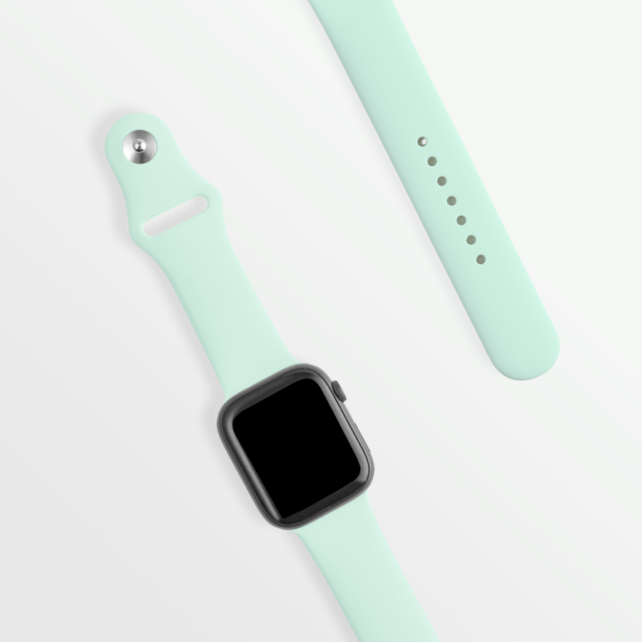 Diamond & Anchor Aquamarine / 41MM/40MM/38MM Silicone iWatch Sport Watch Band/Strap